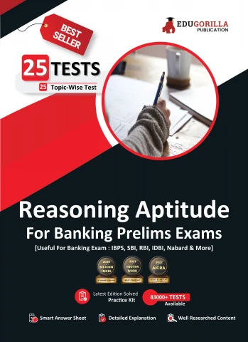 Reasoning Aptitude For Banking Prelims Exam 2023 (English Edition) - Solved 25 Topic-wise Tests For SBI/IBPS/RBI/IDBI Bank/Nabard/Clerk/PO with Free Access To Online Tests