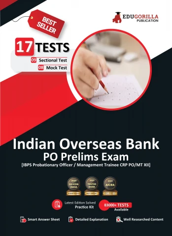 Indian Overseas Bank PO Prelims (IBPS CRP PO/MT XIII) Book 2023 (English Edition) - 8 Full Length Mock Tests and 9 Sectional Tests (1100 Solved Questions) with Free Access to Online Tests
