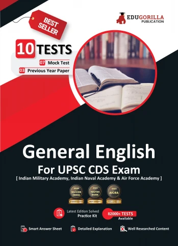 UPSC CDS General English Book 2023 : Combined Defence Services (IMA, INA, AFA) English Edition - 7 Mock Tests and 3 Previous Year Papers (1200 Solved Questions) with Free Access to Online Tes