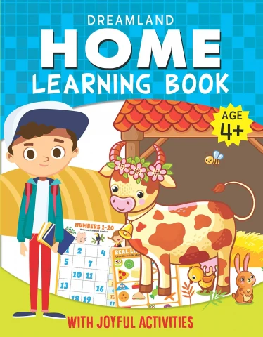Home Learning Book With Joyful Activities - 4+ : Children Interactive & Activity Book By Dreamland Publications