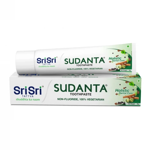 Sudanta Toothpaste - Non - Fluoride - 100% Vegetarian, 50 g