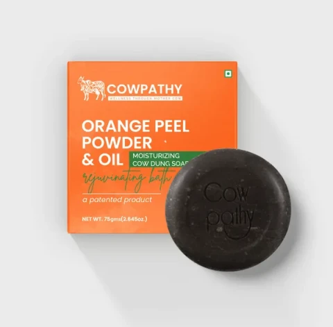 Orange Peel Powder & Oil Cowdung Soap