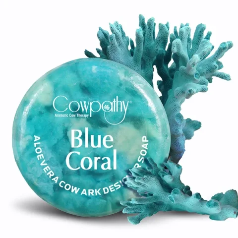 Hand Made Cow Urine Soap Blue Coral