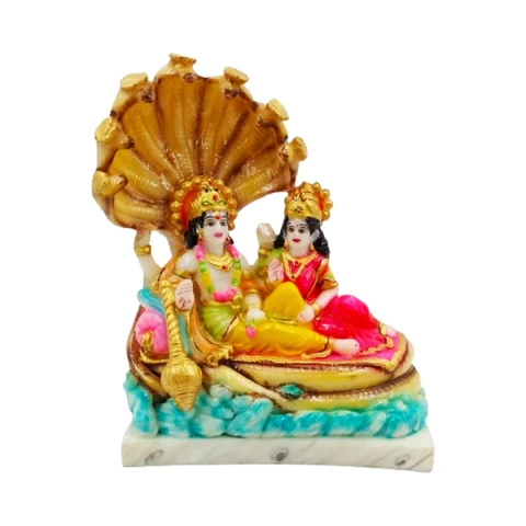 Marble Idol Vishnu Laxmi