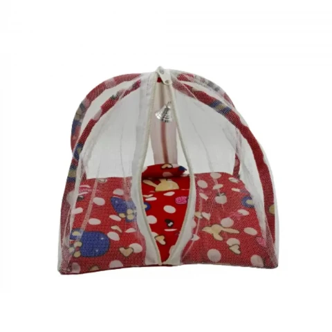 Cotton Laddu Gopal Kanha ji Net Bed Bister Super Soft 3 to 5 No laddu Gopal God machardani