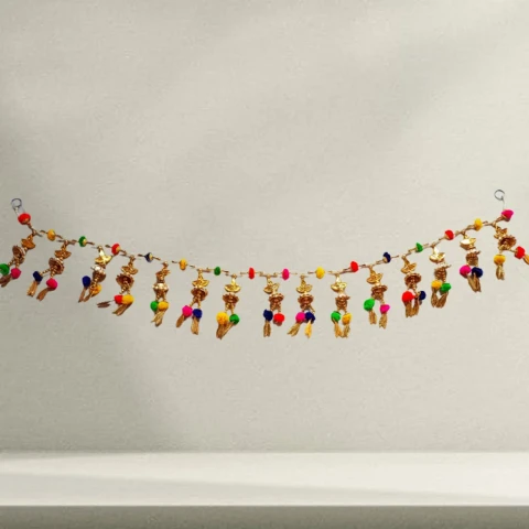 'Bead Work Handmade Door Hanging/Bandarbar/Toran for Door (37 inch)'