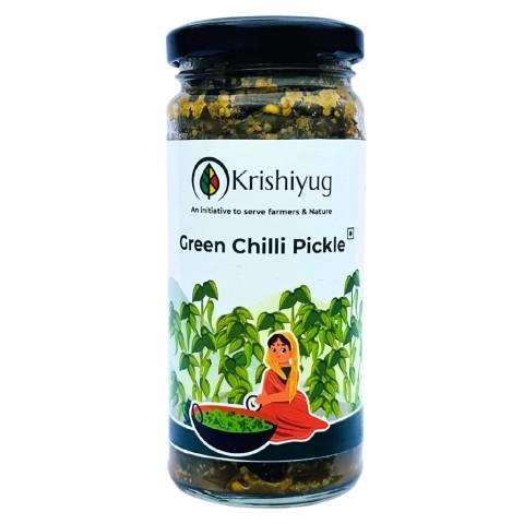 KRISHIYUG - Green Chilli Pickle