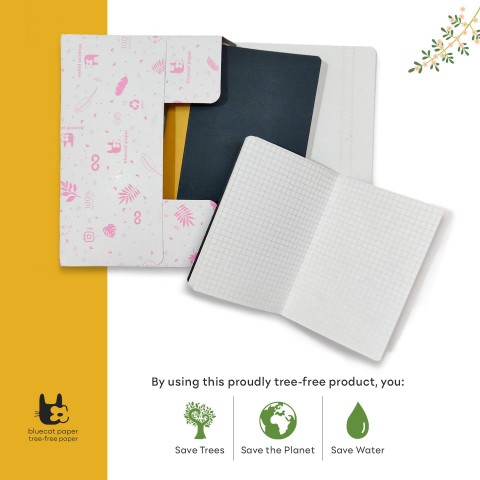 Bluecat Paper Black Handmade Notebook Set