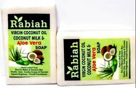 Virgin Coconut Oil & Milk Hand Crafted Soap With Aloe Vera