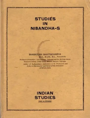 Studies in Nibandha-S (An Old and Rare Book)