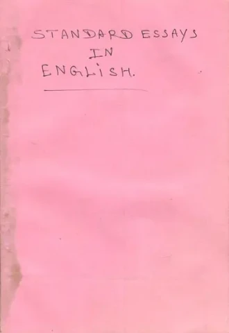 Standard Essays in English (Old and Rare Book)
