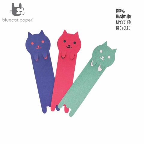 Cat themed bookmarks (set of 3)