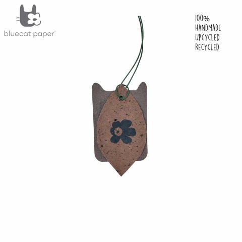 Coffee brown bottle tag
