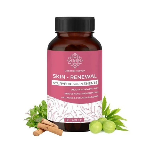 Skin Renewal Tablets For Clear Glowing Skin – 60 veg Tabs