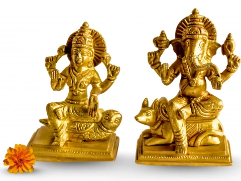 Brass Laxmi Ganesh