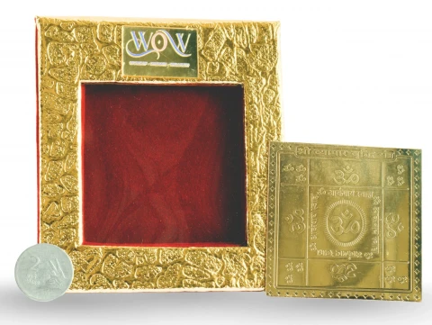 Vyapar Vridhi Shri Yantra Gold Plated