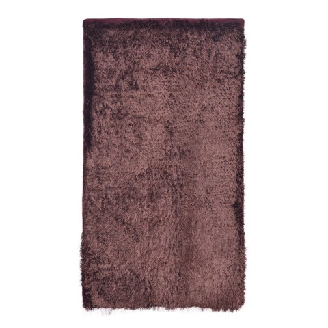 Cosmorugs Brown Cotton Bed Side Runners 1-Inch Long Polyester Yarn Fur - Brown