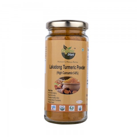 Organic Lakadong Turmeric Powder, 100 Gram