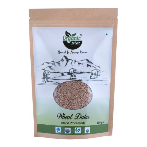 Organic Diet Organic Wheat Dalia, 500 Gram