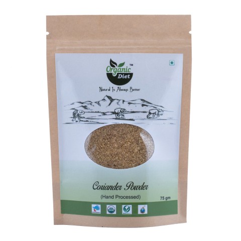 Organic Diet Organic Coriander(Dhania) Powder, 75 Gram