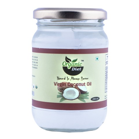 Organic Cold Pressed Virgin Coconut Oil, 250 ml
