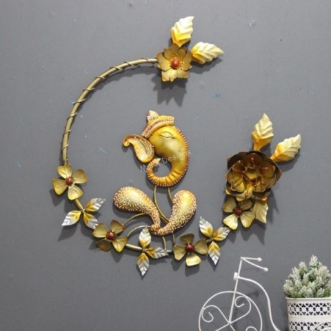 Antique Showpiece for Living Room Led Ganesha wall Decor