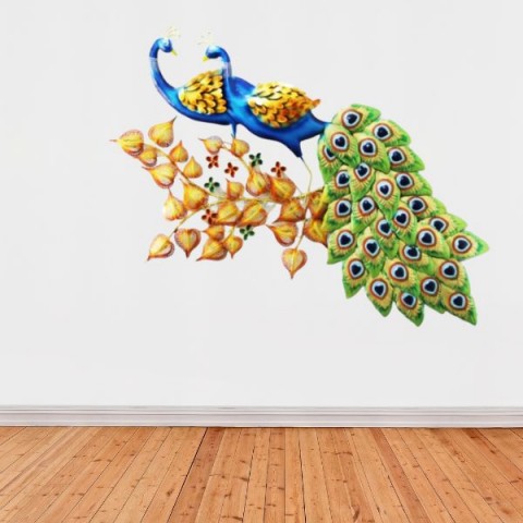 Amazing Peacock Metal Peacock WallDecor Multicolor