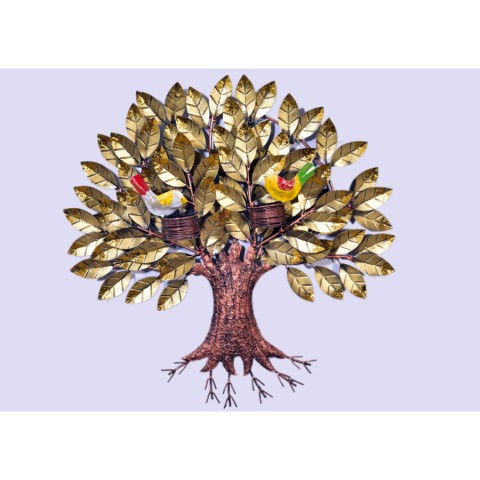 New Metal Athnic Golden Led Tree Decor