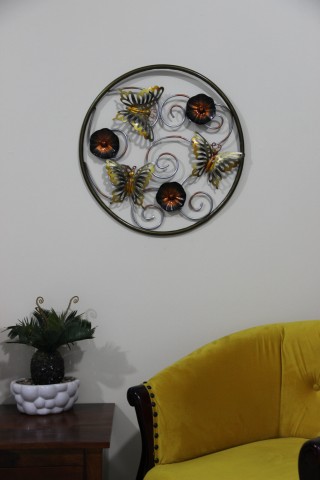 Metal Decorative Wall Art In Copper By Malik Design