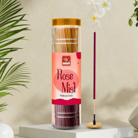 YogMantra Rose Mist Premium Incense Sticks