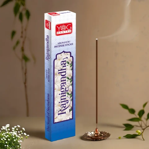 YogMantra Incense Sticks Rajnigandha -(pack of 12)