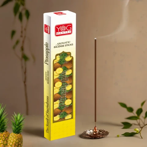 YogMantra Incense Sticks Pineapple -(pack of 12)
