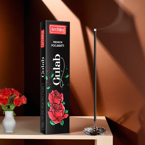 Archita Poojabatti Gulab Incense Stick 45gm – (Pack of 1)