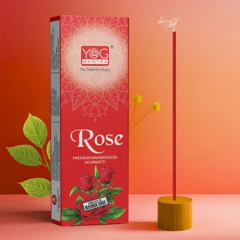 YogMantra Rose Metallic Dhoopsticks – (pack of 1)