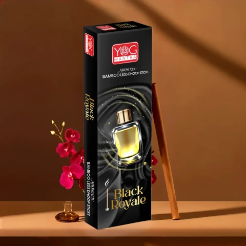 YogMantra Dhoopsticks Black Royale -(pack of 12)
