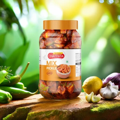 Archita Chatpata Mix Pickle 500gm – Plastic Jar