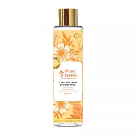 Orange Peel Herbal Bathing Powder - Experience Timeless Freshness & Radiance - 100 g e 3.53 oz.