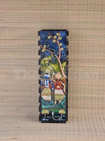 Unique Glosy Unbreakable Radha Krishna FlowerVase