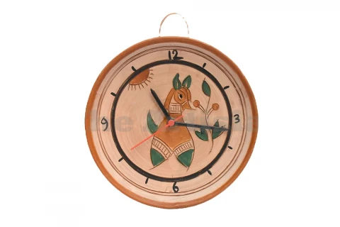 Terracotta Wall Clock Unique Design