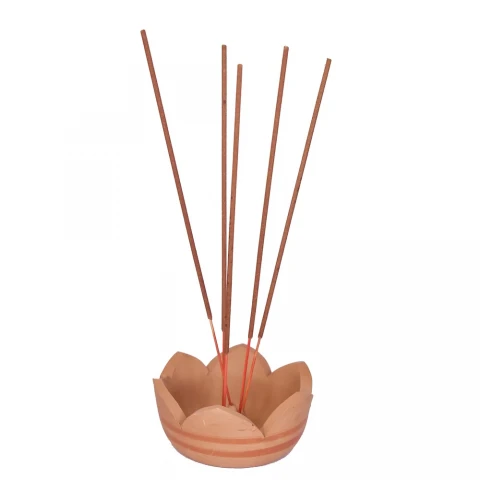 Earthen/Clay  Emboss Design Dhup Dani - Elevate Your Spiritual Rit