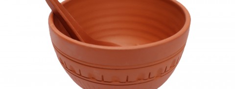 Earthern Soup Bowl with Earthern Spoon - Taste of Nature