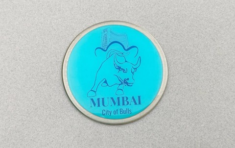 Mumbai | City of Bulls and The Big Port | Fridge Magnet
