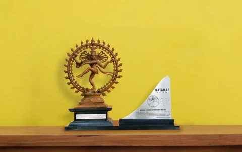 Nataraj at CERN | Cosmic Dance and Atomic Particles | 18" H