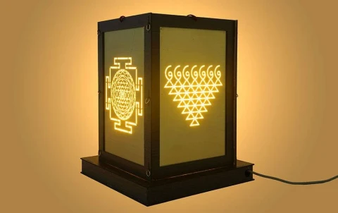 Yantras - Brass Diwali Kandil and Table Lamp (flat pack)