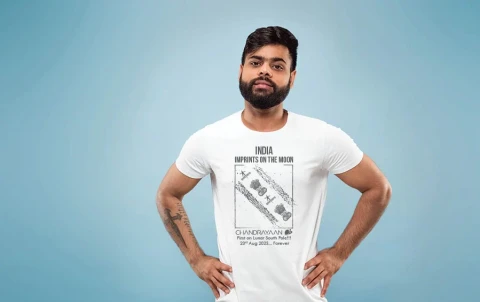 INDIA | IMPRINTS on the MOON | TShirt White