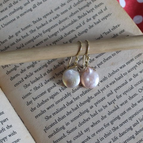#19 - Coin Baroque Pearl Earrings