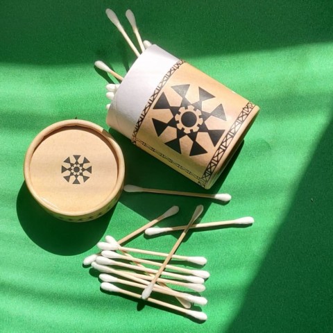 Bamboo Cotton Ear Swabs 80 Buds