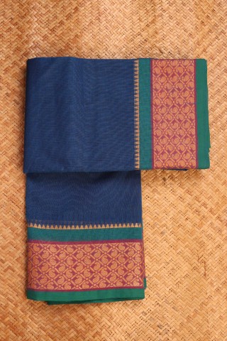 Royal Blue Chettinad Cotton saree