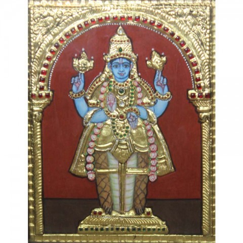 Vishnu Matsya Avatar Tanjore Painting