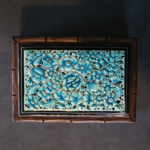 Paper Mache Drawer Box Home Design -Decor -Red Base